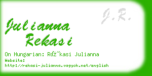 julianna rekasi business card